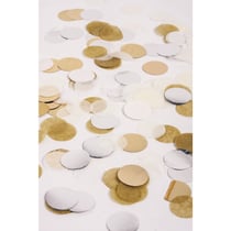 Confetti, 2cm ø, argent,or,blanc,crème, 30g