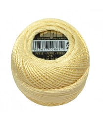 Coton perlé ISPE N°8 - 10GR - Distrifil 424 Jaune pale