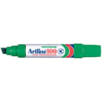 Marqueur - Vert - Indélébile - Permanent - Pointe large - Tous supports - Artline100