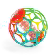 BRIGHT STARS Oball Baton de pluie facile a saisir Jouet pour nourrissons sans BPA, rouge, jaune, vert et bleu, pour les nouveaux-nés