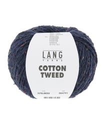Pelote de Coton et Soie COTTON TWEED - Lang Yarns 25 Bleu