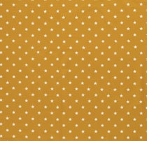 Tissu Jersey Coton Etoiles blanches sur fond Moutarde