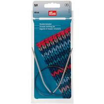 Prym 211230 Aiguilles à tricoter circulaires en aluminium Gris 40 cm 3 mm