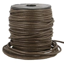 Bobine 35m cordelière aspect cuir 2mm chocolat