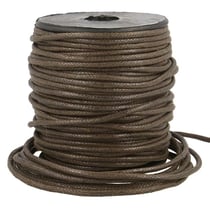 Bobine 35m cordelière aspect cuir 2mm chocolat