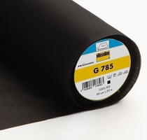 Entoilage Tissé Thermocollant Vlieseline G785 Noir