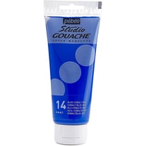 Tube 100ml Peinture Studio Gouache Fine Bleu Cobalt PÉBÉO
