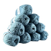 Lot de 10 pelotes Azurite Bleu Charbon - 100% Acrylique - 50g/140m - Distrifil