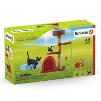 Figurine à jouer - Schleich Farm World - Aire de jeux pour chats adorables