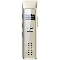 Dictaphone Portable Écran OLED Mémoire 4GB Enregistrement 30H Batterie 160mAh Or YONIS