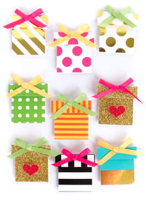 9 STICKERS CADEAU EFFET 3D - 30