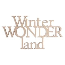 Ecriture bois"Winterwond..."FSC100%, 22x11,9cm, 1 pce.