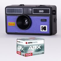 KODAK DA00259 - Pack Appareil Photo KODAK i60 et 1 pellicule 100 ISO de 36 poses, Objectif Optique 31 mm, Convient aux films ISO 200/400/800, Pour les films couleur de 35 mm - Bleu