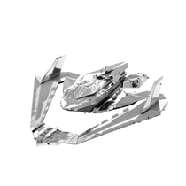 MetalEarth: BATMAN vs SUPERMAN / BATWING 9.19x9.68x4.39cm, maquette 3D en métal avec 2 feuilles, sur carte 12x17cm, 14+