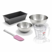 Set pâtisserie avec moule à cake extensible, 2 bols à mixer, verre mesureur et spatule Zenker