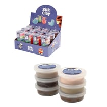 18 pâtes à modeler Silk Clay