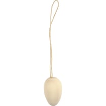 Petits oeufs en bois à suspendre - 15 x 25 mm - 20 pcs