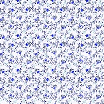 Tissu Coton imprimé Fleuris Afonso sur fond Blanc