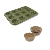Ensemble 2 pièces spécial muffins Zenker Green Vision