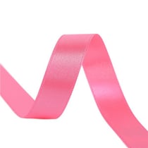 Bobine 25m ruban satin double face Rose Moyen fabriqué en France