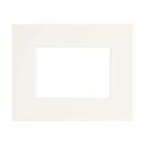 Passe-partout Epais blanc cassé 24x30 cm ouverture 15x20 cm