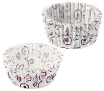 Lot de 50 moules à muffins en papier motif fleur violette 7 cm Zenker Smart Pastry