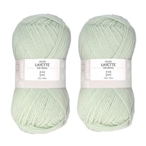 Prima Mercerie | Pelote de laine | pelote pour layette bébé | 100 % acrylique | lot de 2 pelotes