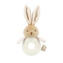 Hochet Lapin Creme en Fourrure Douce