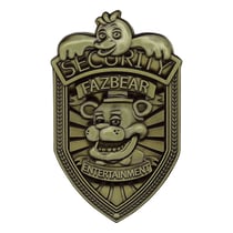 Five Nights at Freddy’s - Réplique Security Badge Antique Brass Edition