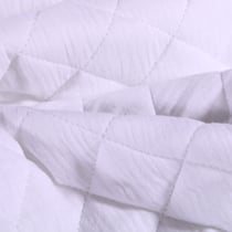 Tissu Double gaze Matelassée Blanc - Au mètre