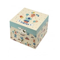 Boite a Musique Cube Phosphorescent Circus - Trousselier - Beige