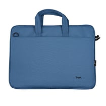 Sacoche slim Trust Bologna pour pc portable 16" Eco Bleu