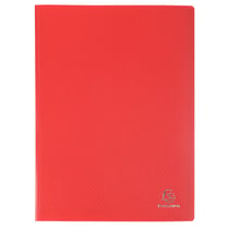 Protège-documents en polypropylène 5/10e OPAK pochettes Cristal 40 vues - A4 - Rouge - x 20 - Exacompta