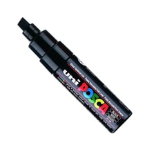 Posca - Marqueur Posca Noir (X6) PC8K Pointe large biseautée