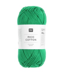 Coton à tricoter ou à crocheter Rico Cotton - Rico Design 601 Vert