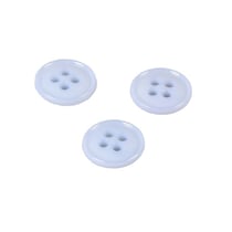 Bouton 4 trous nylon recylé bleu layette 11mm