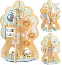 Jouet d'Activité Enfant Arbre Éducatif bois 10 en 1 Jouet Bébé, Jeux D'éveil Premier Âge, Montessori