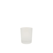 Verre à bougie satiné 100 ml / bougie 75 g