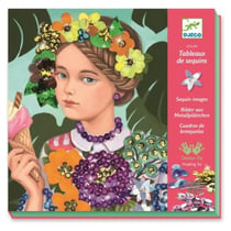 Tableau de sequins Espiegles et coquettes - Djeco