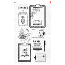 Tampons transparents "Je profite de la vie"