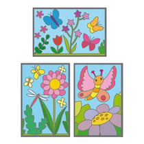 MégaCréa DIY - Cartes à gratter 10x15 cm Champêtre 3 pièces Activités manuelles Enfant