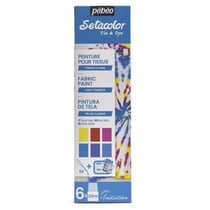 Coffret - Peinture pour tissus clairs - Tie & Dye - Pébéo - Setacolor - 6 pots