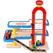 Garage en bois / parking 3 étages + 2 voitures - jouet enfant
