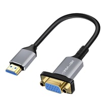 LinQ Câble Adaptateur HDMI / VGA Affichage vidéo Full HD 1080p 20cm Gris