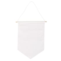 Fanion de tissu à suspendre, blanc naturel, 24x29cm, 1 pce.