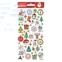 Stickers mousse 3D - Calendrier de l'Avent