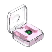 Ecouteurs Bluetooth Blancs Qualité HIFI Affichage Digital Contrôle Tactile Rose YONIS