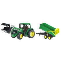 Tracteur John Deere 6920 avec chargeur frontal et remorque bennable