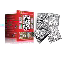 Tableau velours a colorier POCKET ANIMAUX Sericolor