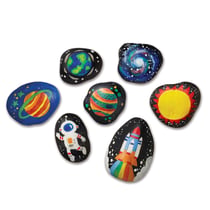 Peinture Sur Pierres - Espace Glow In The Dark